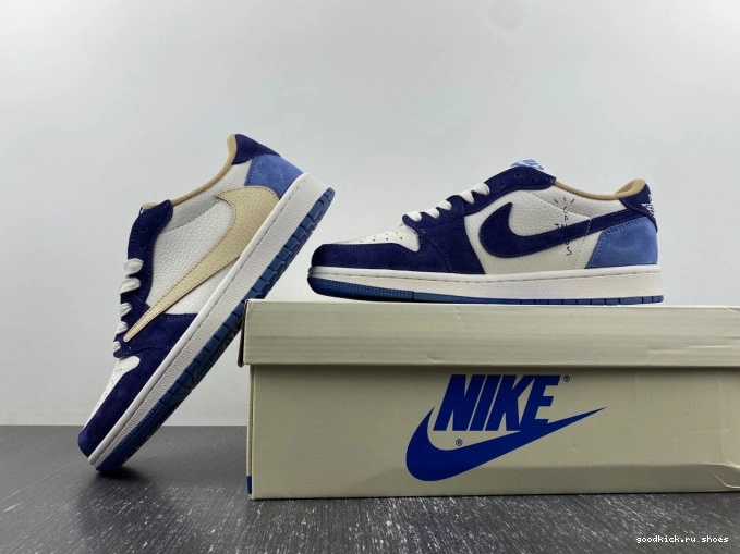 Cheap X SCOTT DM7866-808 TRAVIS JORDAN AIR 1 CUSTOM 0704